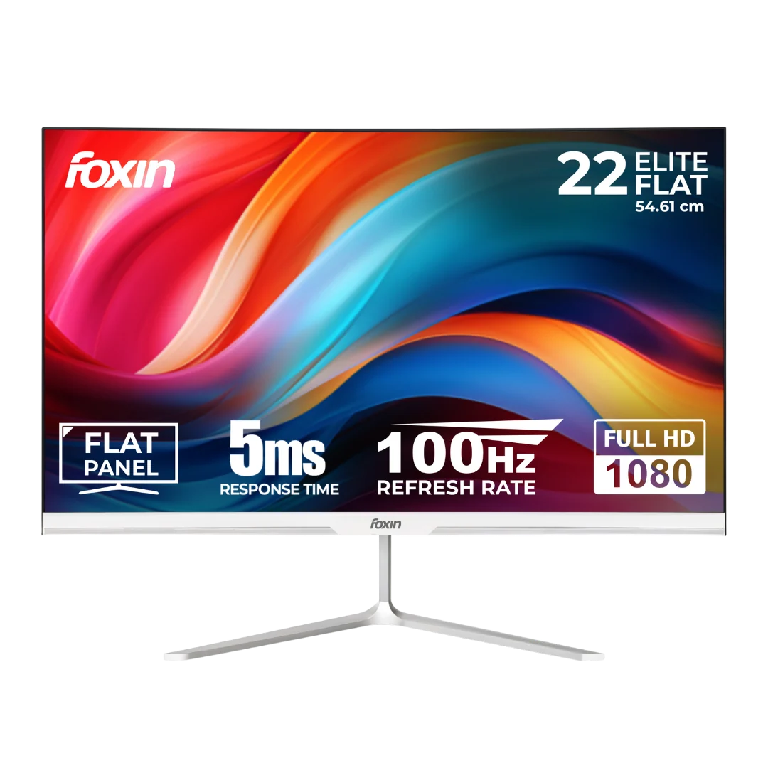 Foxin Elite 22 Inch Flat LED Monitor - White